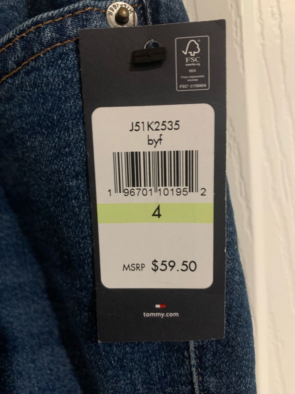 Tommy Hilfiger Dark Blue Boot-Cut Jeans - Picture 2 of 5